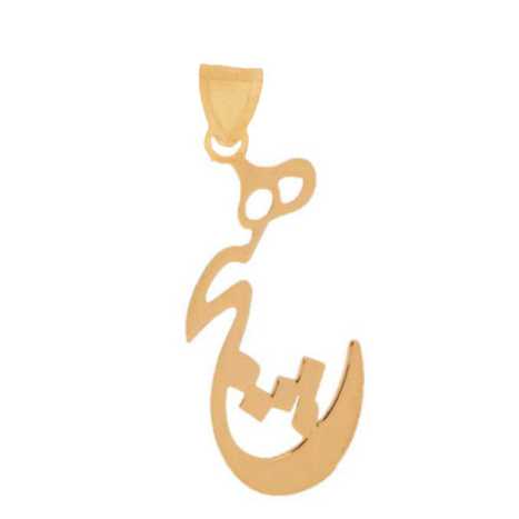 پلاک طلا 18 عیار مردانه مدل هیچ