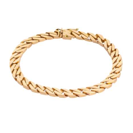 دستبند طلا 18 عیار مردانه کارتیر ژاپنی