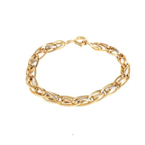 دستبند طلا 18 عیار مردانه شانل