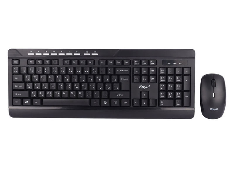 کیبورد و ماوس بی سیم رویال RKM-830