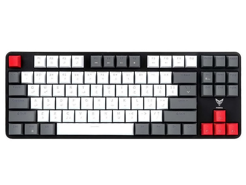 کیبورد مکانیکال گیم سیم دار Hiska HX-KEG440