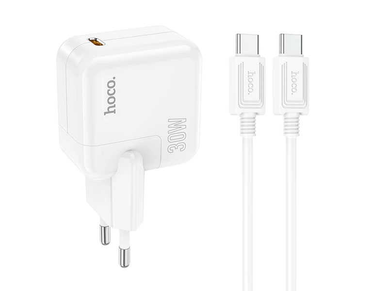 شارژر 30 وات هوکو مدل C112A + کابل تایپ سی