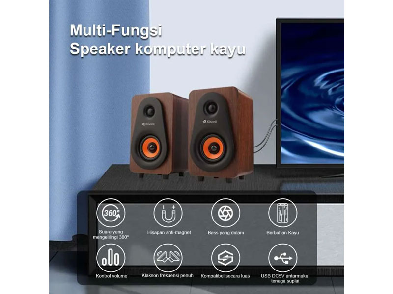 اسپیکر دسکتاپ کیسونلی مدل T-009