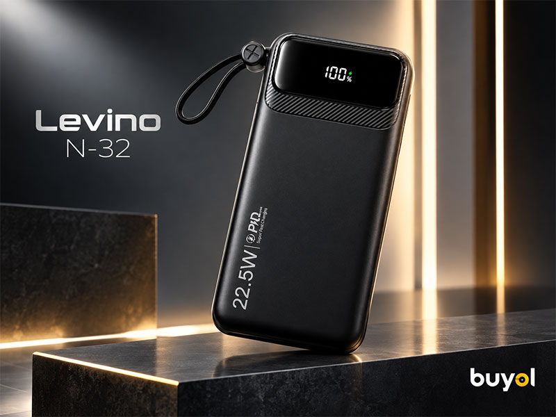 پاوربانک 22.5 وات لوینو مدل N-32