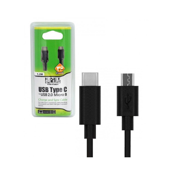 کابل تبدیل Type-C به MicroUSB کی نت بطول 1.2 متر