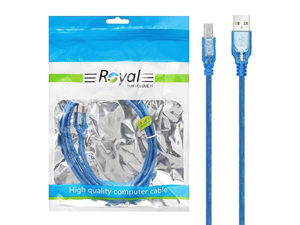 کابل پرینتر USB شیلدار طول 5 متر رویال (Royal)