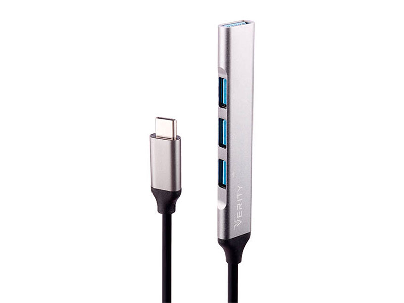 هاب چهار پورت وریتی Verity H410 T Type-C USB3