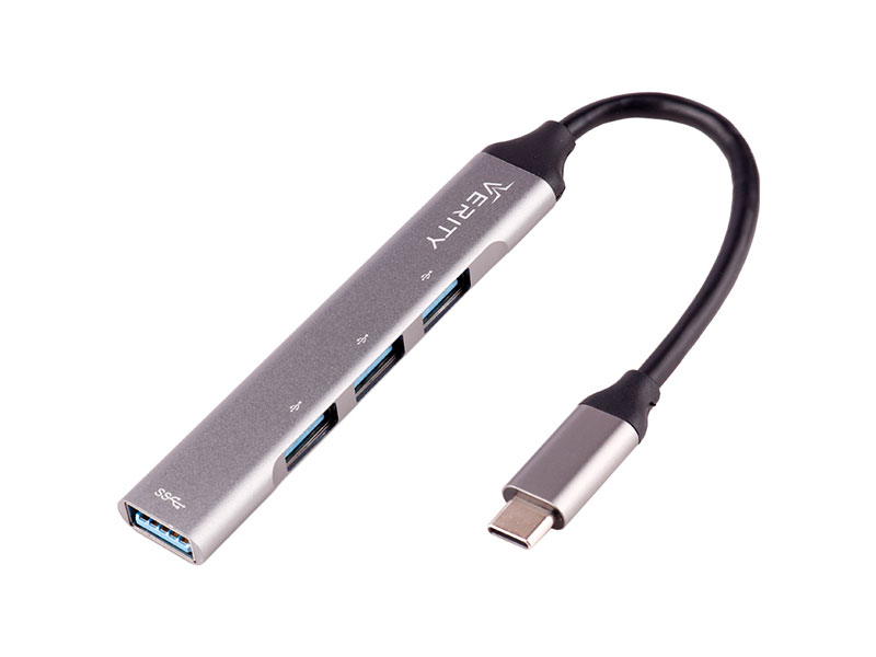 هاب چهار پورت USB 3.0 به تایپ سی وریتی مدل H410 T