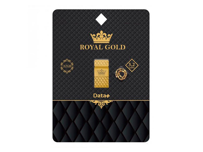 فلش مموری دیتا پلاس مدل Royal Gold با ظرفیت ۳۲ گیگابایت