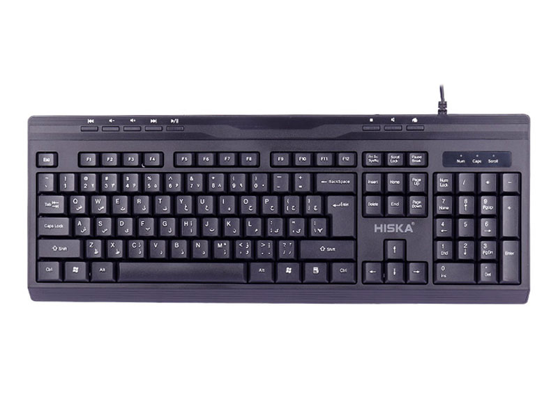 کیبورد سیم دار هیسکا Hiska HX-KE200