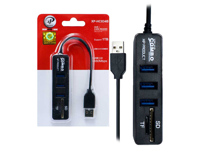 هاب و رم ریدر XP-Product XP-HC834c 3Port