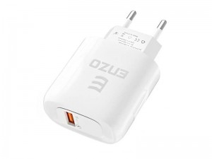 شارژر دیواری فست شارژ ENZO C-350 QC3.0 3A 25W + کابل تایپ سی