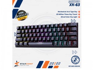کیبورد گیمینگ مکانیکال میکاسو مدل XK-63