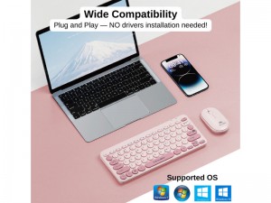 مینی کیبورد و ماوس بی سیم میکاسو مدل KB-CO27