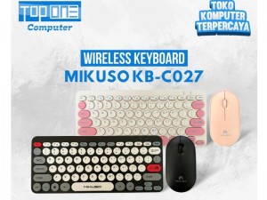 کیبورد و ماوس فانتزی و بی سیم میکاسو مدل KB-CO27