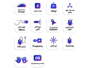 ماوس گیمینگ الون GM4