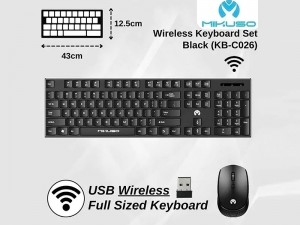 کیبورد و ماوس بی سیم میکاسو مدل KB-CO26