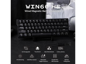 کیبورد مغناطیسی گیمینگ آئولا مدل WIN60 HE