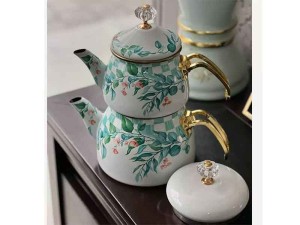 ست کتری و قوری لعابی شاهین