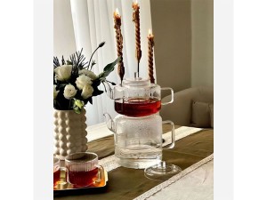 ست کتری و قوری پیرکس شاهین مدل گریزما