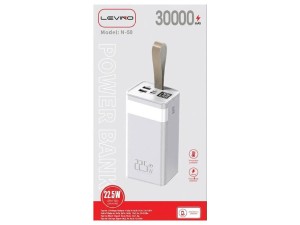 پاوربانک لوینو مدل N-50 ظرفیت 30000mAh