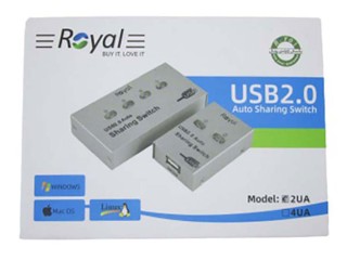 USB سوئیچ 2 پورت پرینتر Auto رویال (Royal) مدل 2UA