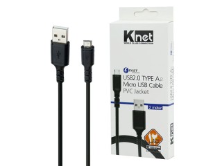 کابل میکرو یو اس بی فست شارژ K-net K-CUM02020 2m