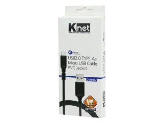 کابل میکرو یو اس بی فست شارژ K-net K-CUM02020 2m