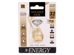 فلش 32 گیگ ایکس انرژی X-Energy Golden Gem USB3.0