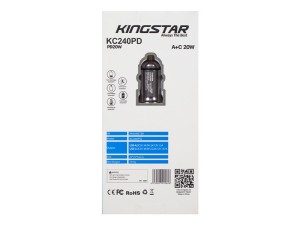 شارژر فندکی فست شارژ KingStar KC240PD 3A PD 20W