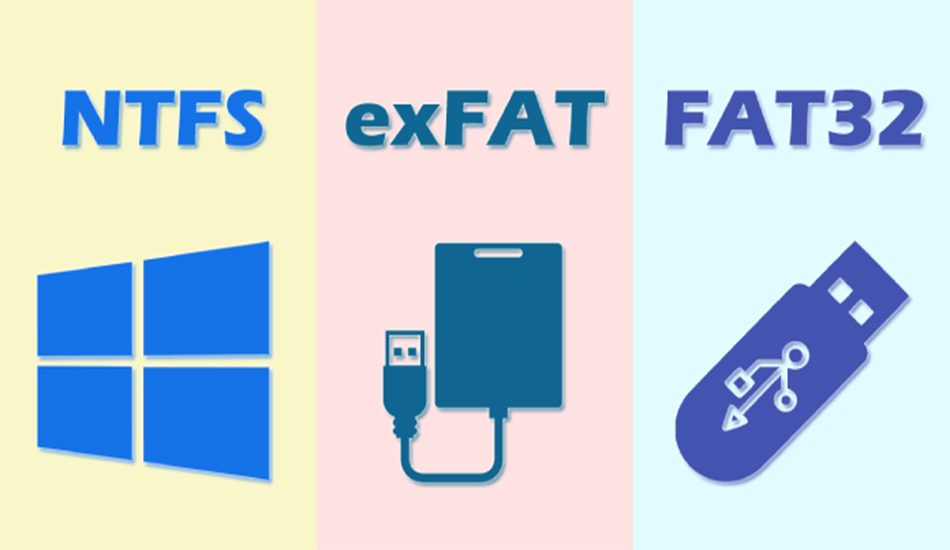 تفاوت فرمت های FAT32 ،exFAT ،NTFS