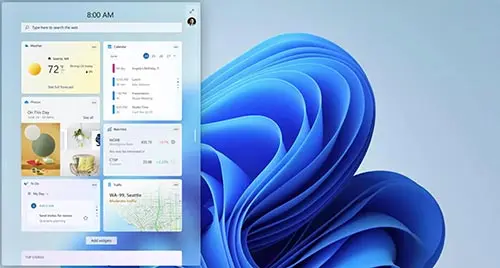 اضافه شدن ویجت‌های جدید به ویندوز 11
