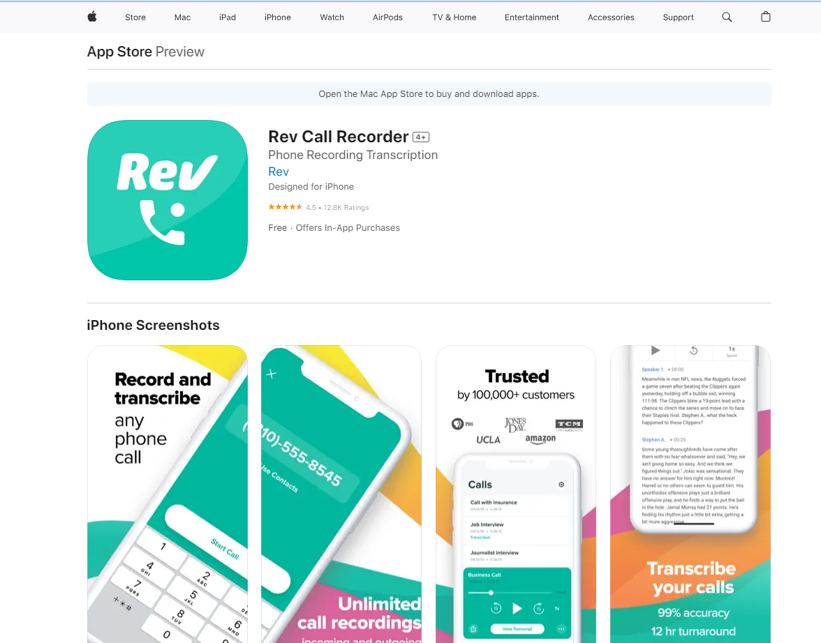 اپلیکیشن Rev Call Recorder، بهترین برنامه ضبط مکالمه برای آیفون (iOS)