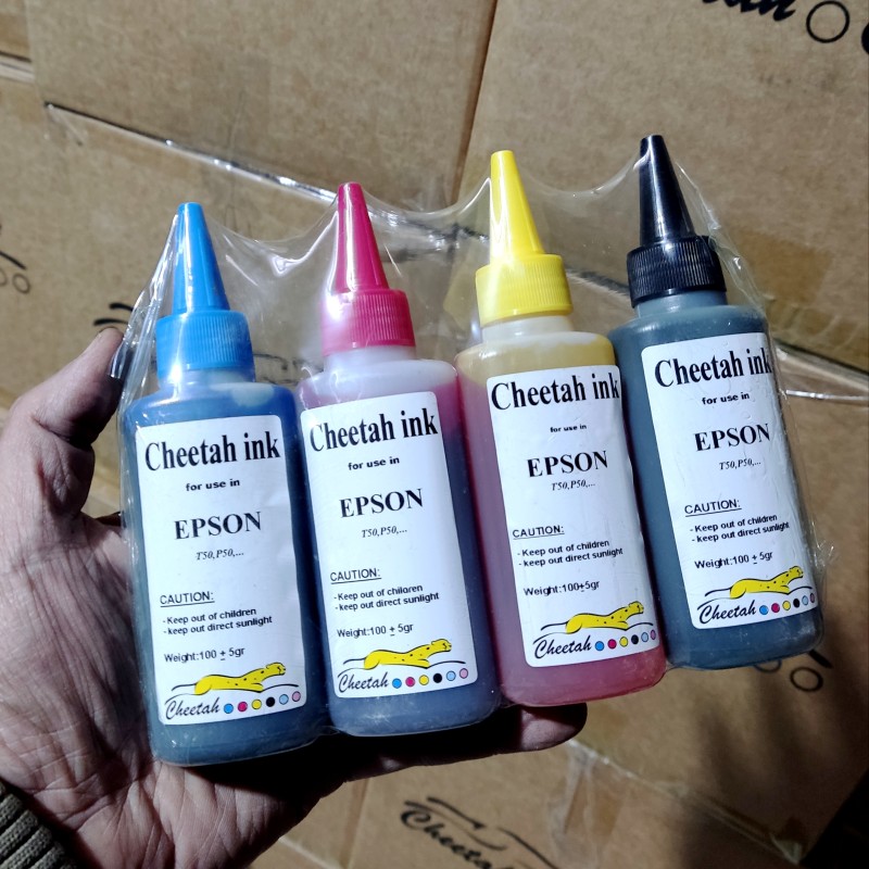 جوهر 100 سی سی چهاررنگ چیتا برای پرینتر اپسون