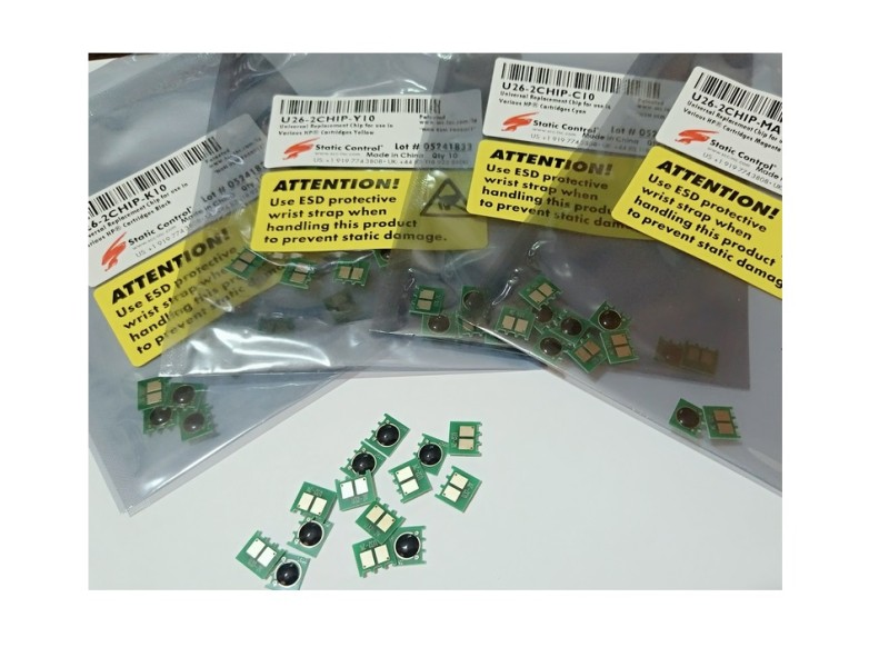چیپ کارتریج اچ پی u26 استاتیک کنترل(ست چهارتایی) دانه ای 7500تومان