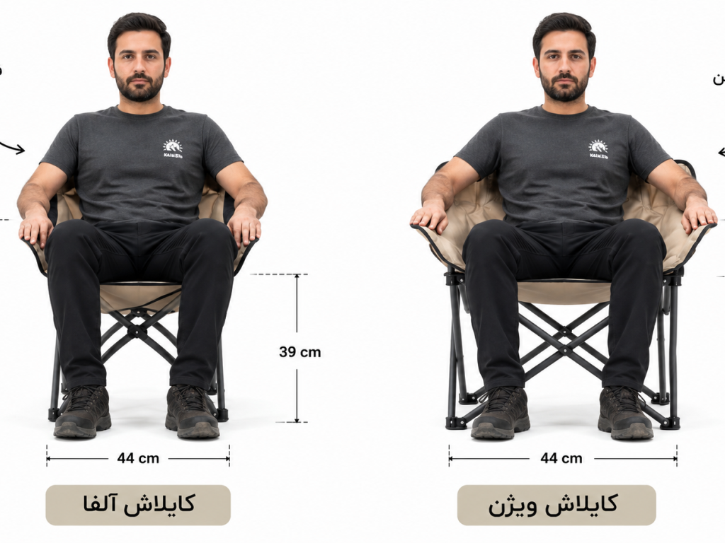 عنوان مقاله: مقایسه صندلی کمپینگ کایلاش آلفا و ویژن؛ کدام مدل برای شما مناسب‌تر است؟