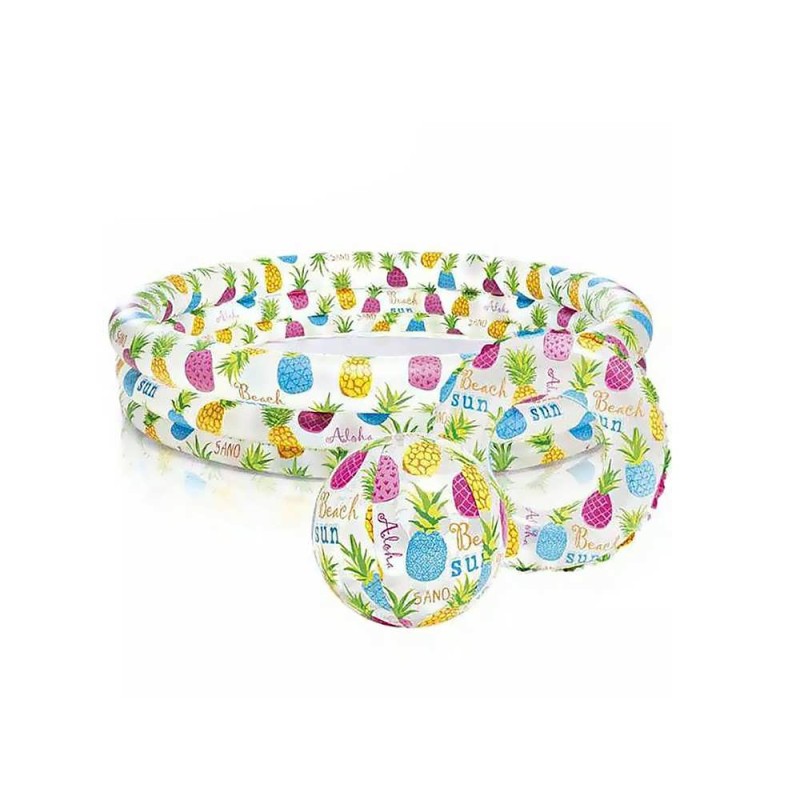 استخر بادی با توپ و حلقه بادشو اینتکس مدل 56469