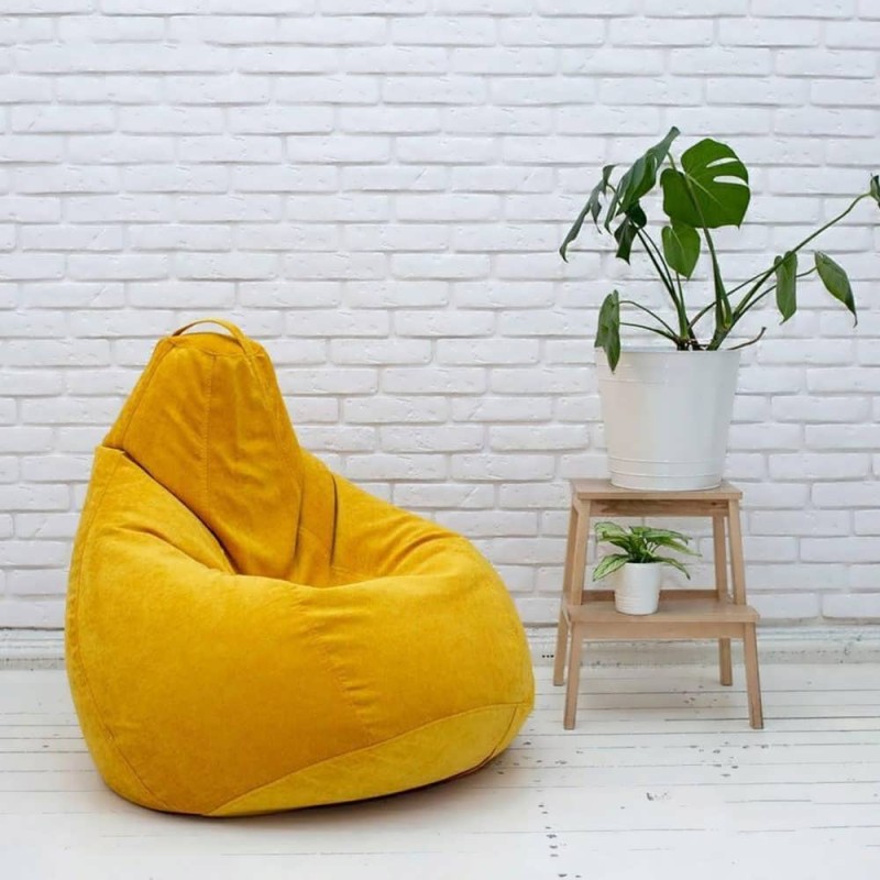 بین بگ یک نفره مخمل پشتی دار مدل MB108