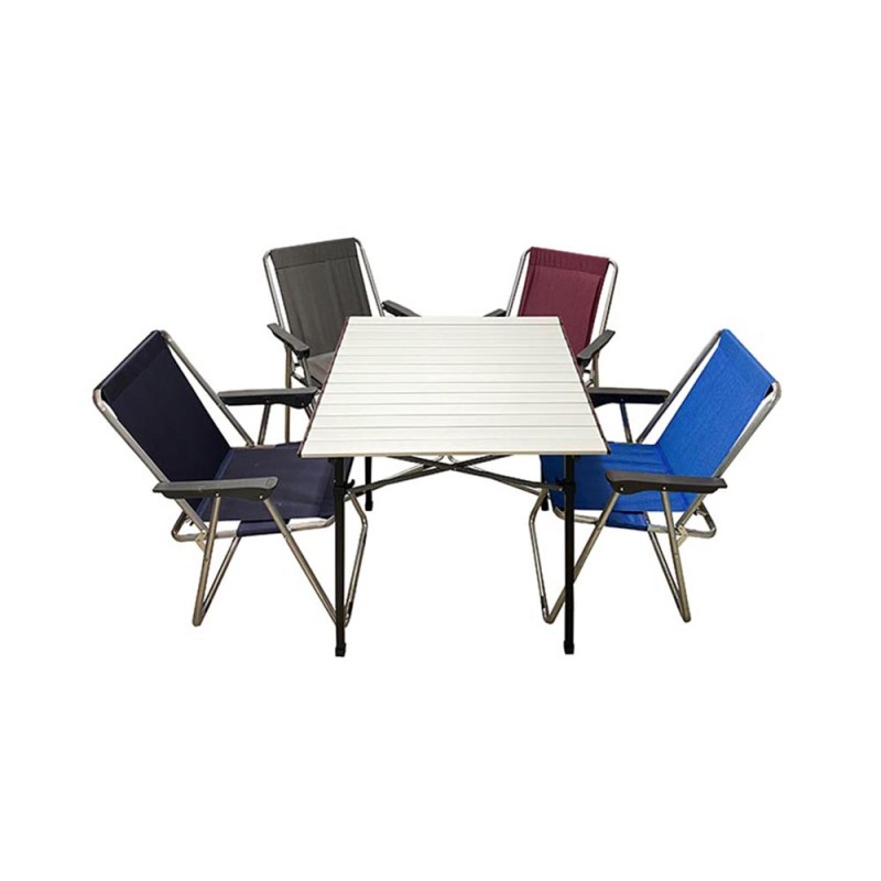 صندلی تاشو مسافرتی 4 نفره APD با میز 4 نفره پرستیژ مدل APS-4