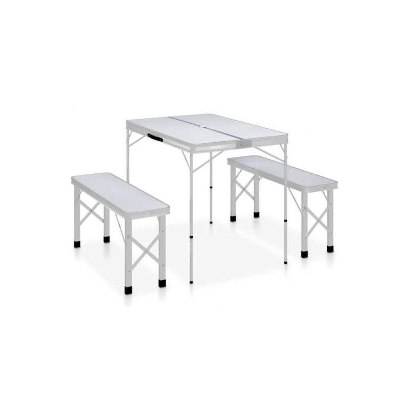 میز صندلی تاشو چهار نفره آلومینیومی مدل TCN-4