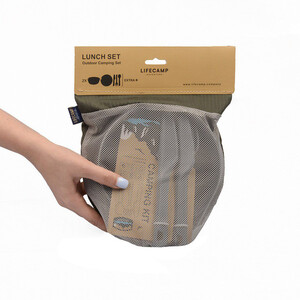 ست ظروف  2 نفره کمپینگ 10 تکه لایف کمپ مدل 45806