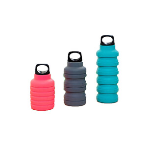 قمقمه تاشو مسافرتی سیلیکونی 600 میلی لیتری