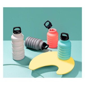 قمقمه تاشو مسافرتی سیلیکونی 600 میلی لیتری