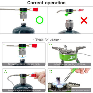 سرشعله شلنگ دار مسافرتی BRS مدل BRS-71A-1