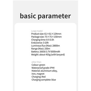 چراغ قوه نیچرهایک سایز Large مدل CNK2300011