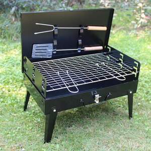 کباب پز تاشو گریل دار مسافرتی Barbecue با لوازم