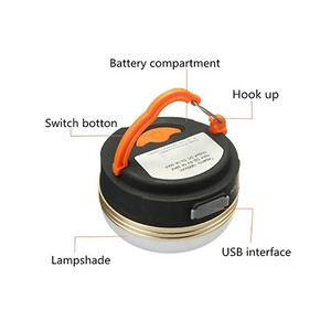 چراغ چادر کوهنوردی و کمپینگ شارژی دو کاره