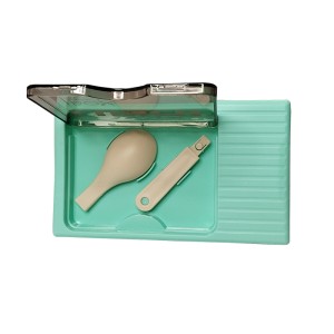 ظرف غذا مسافرتی 2 تکه قاشق دار مدل Beautiful Life