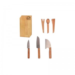 ست چاقو و تخته برش 7 تکه صربستانی لایف کمپ مدل 45828