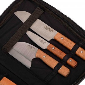 ست چاقو و تخته برش 7 تکه صربستانی لایف کمپ مدل 45828